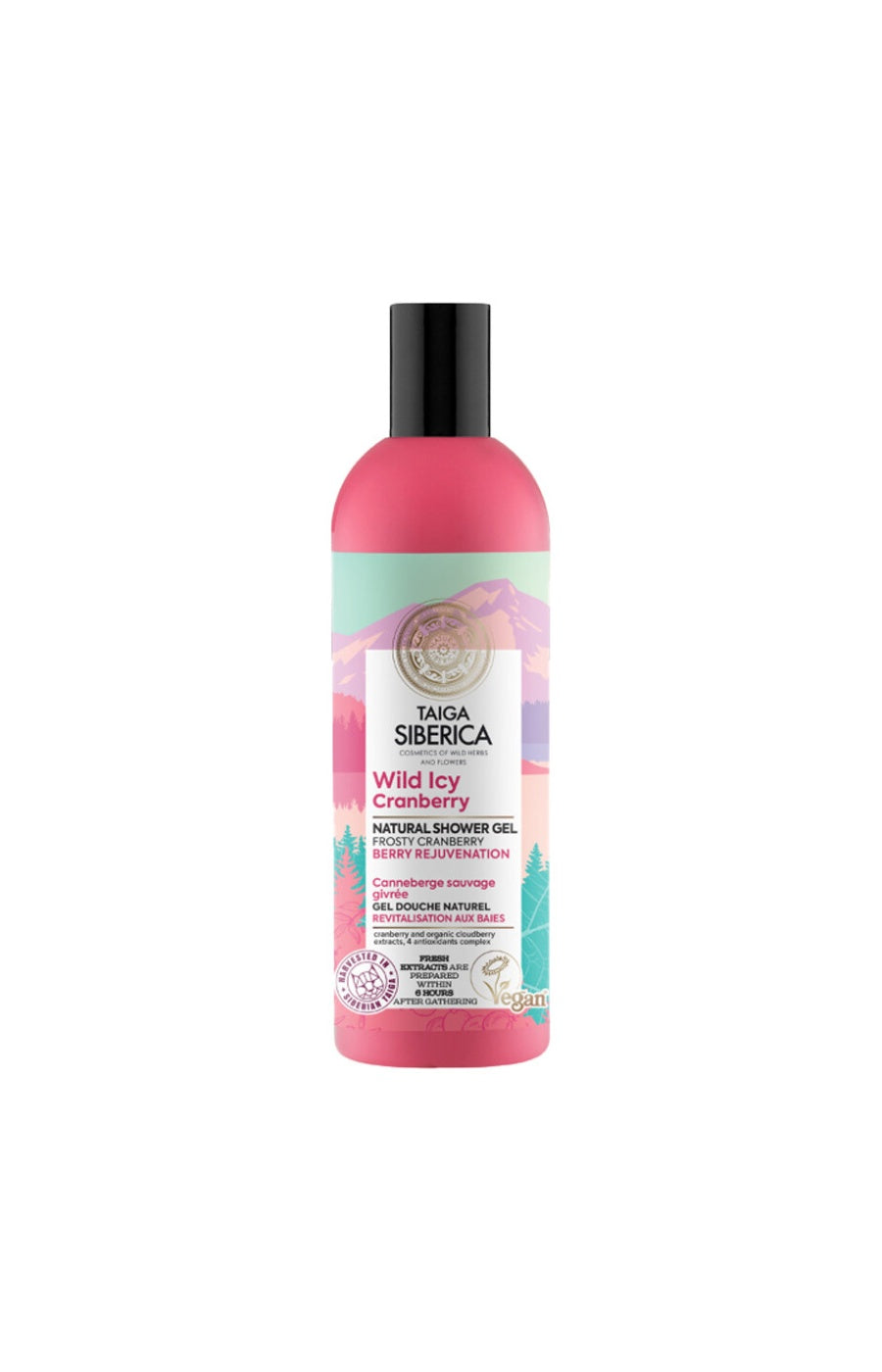 Gel douche vegan - Wild Icy Cranberry - 270 ml