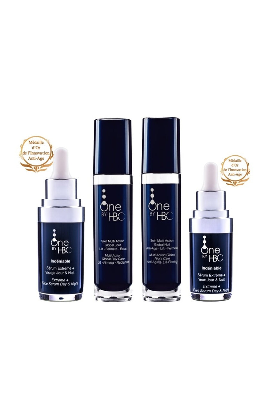 Routine anti-âge ultime - Indéniable - Jour & nuit - Visage & yeux - 4 soins