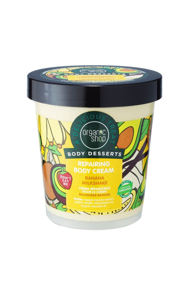 Crème réparatrice - Body Desserts - Milkshake banane - Corps - 450 ml
