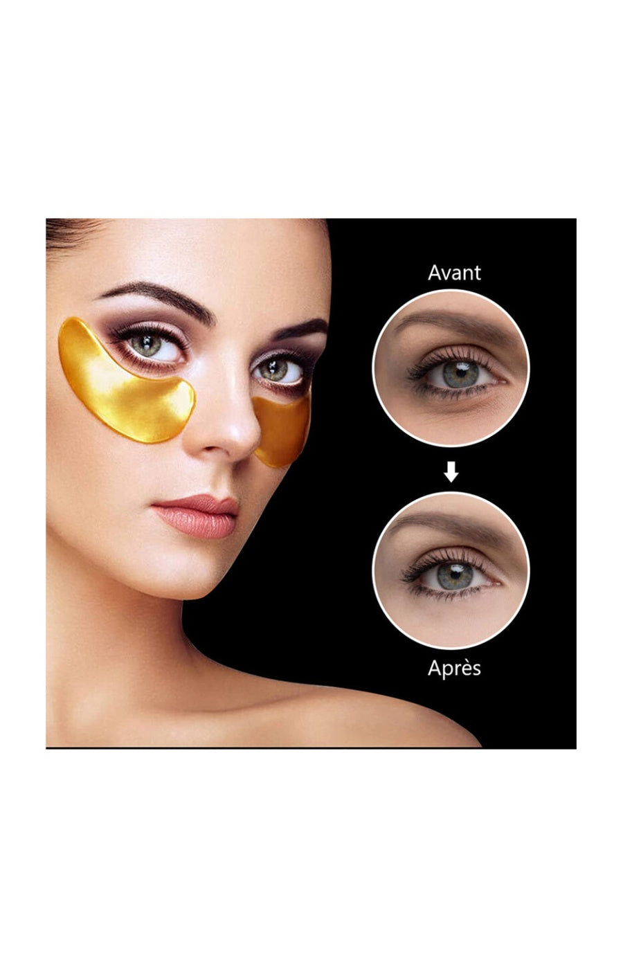 Patchs nourrissants - Collagène - Or - Yeux - 60 unités