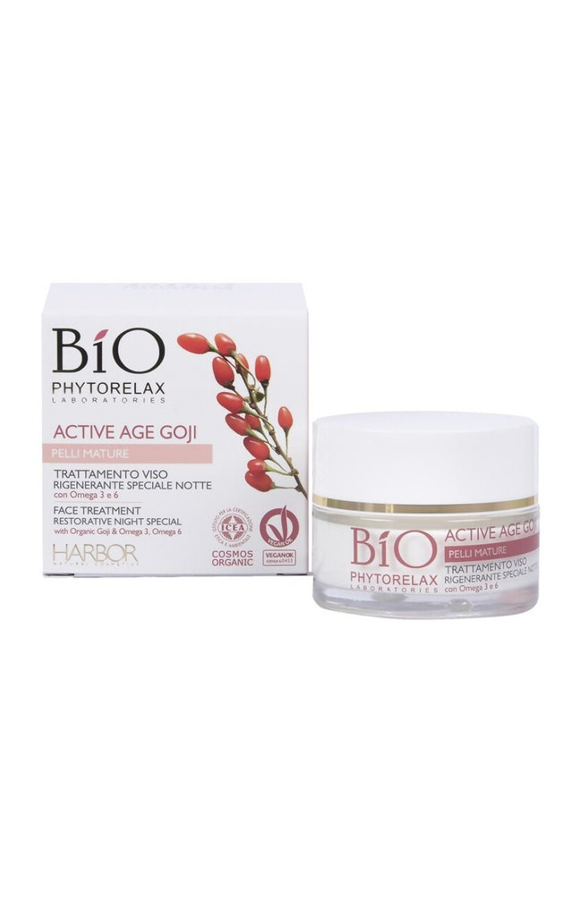 Crème nuit anti-âge aux baies de Goji bio - Peaux matures - 50 ml