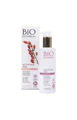 Huile nettoyante lactée anti-âge aux baies de Goji bio - Peaux matures