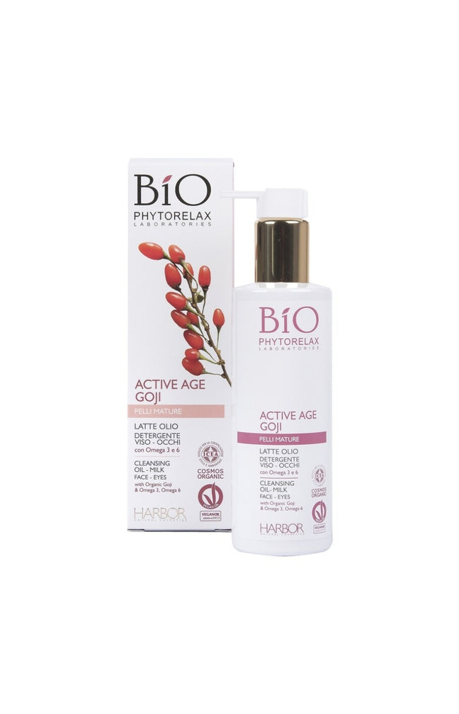 Huile nettoyante lactée anti-âge aux baies de Goji bio - Peaux matures