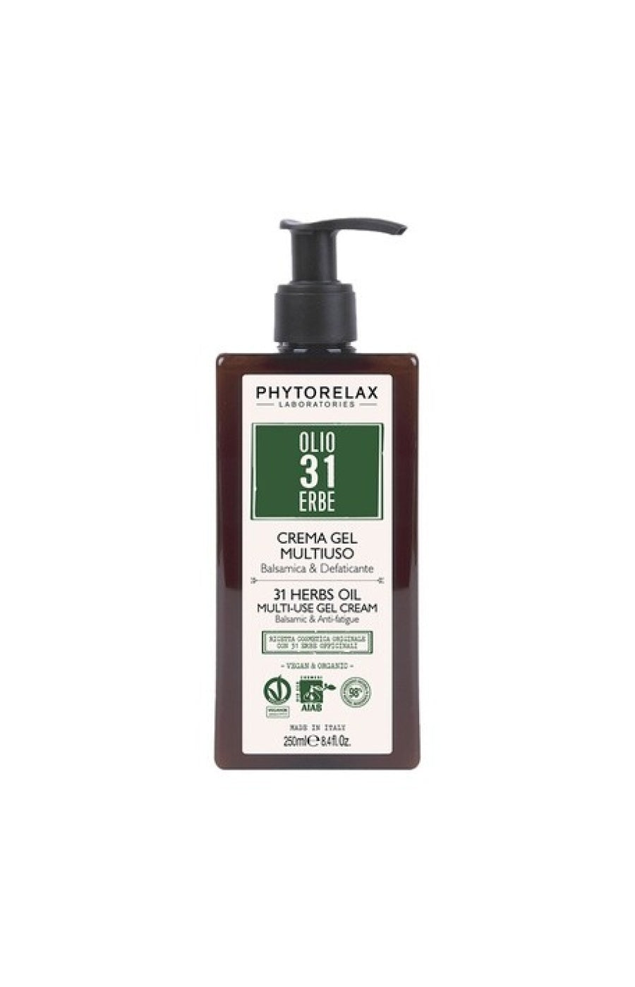 Crème hydratante & apaisante bio - Huile 31 herbes - Corps - 250 ml