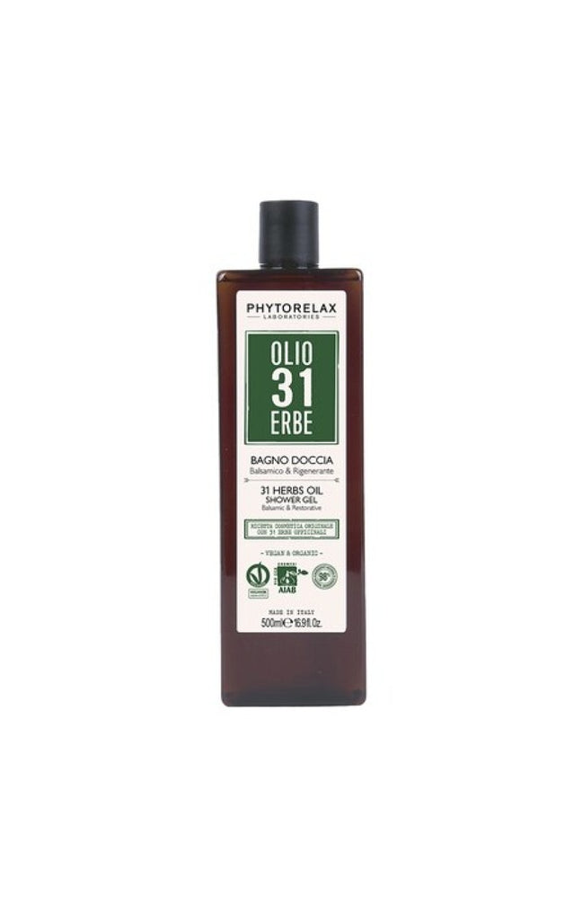 Gel douche apaisant & réparateur bio - Huile 31 herbes - Corps - 500 ml