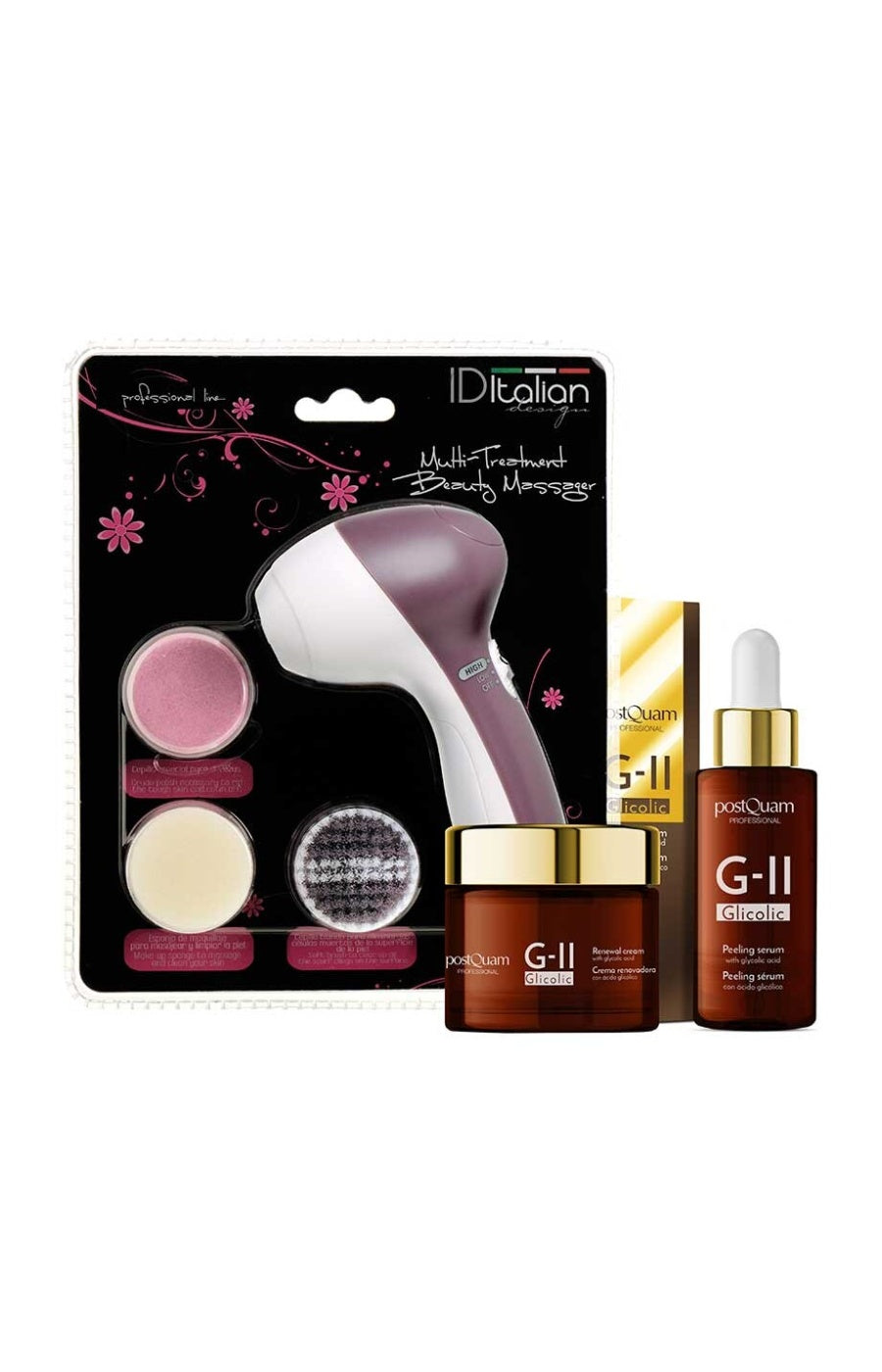 Routine régénératrice & applicateur de crèmes - Glicolic-Ii - Peaux matures et à imperfections - 3 produits