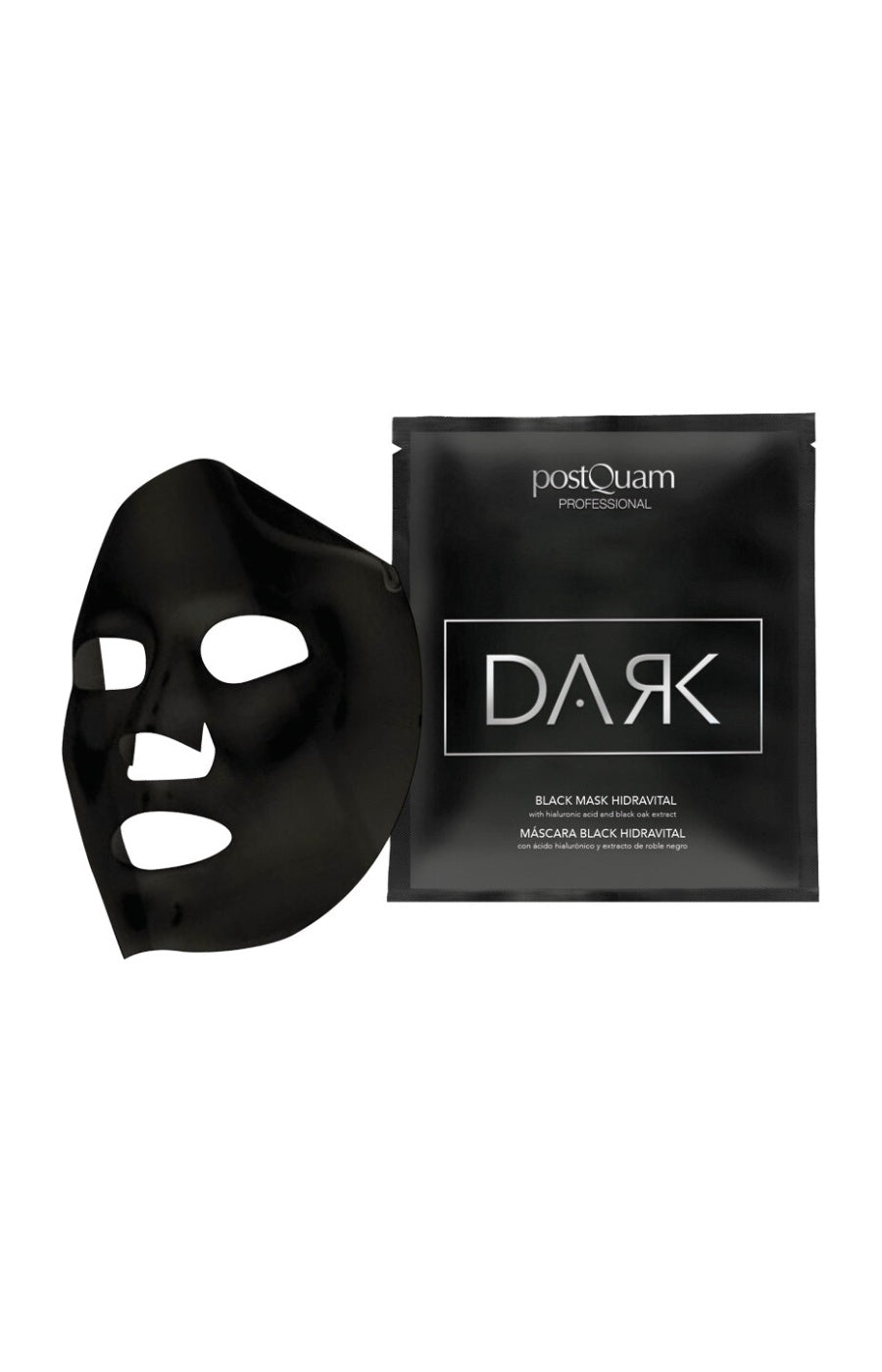 Masque en tissu noir - Voile détox - Hydravital - 20 ml