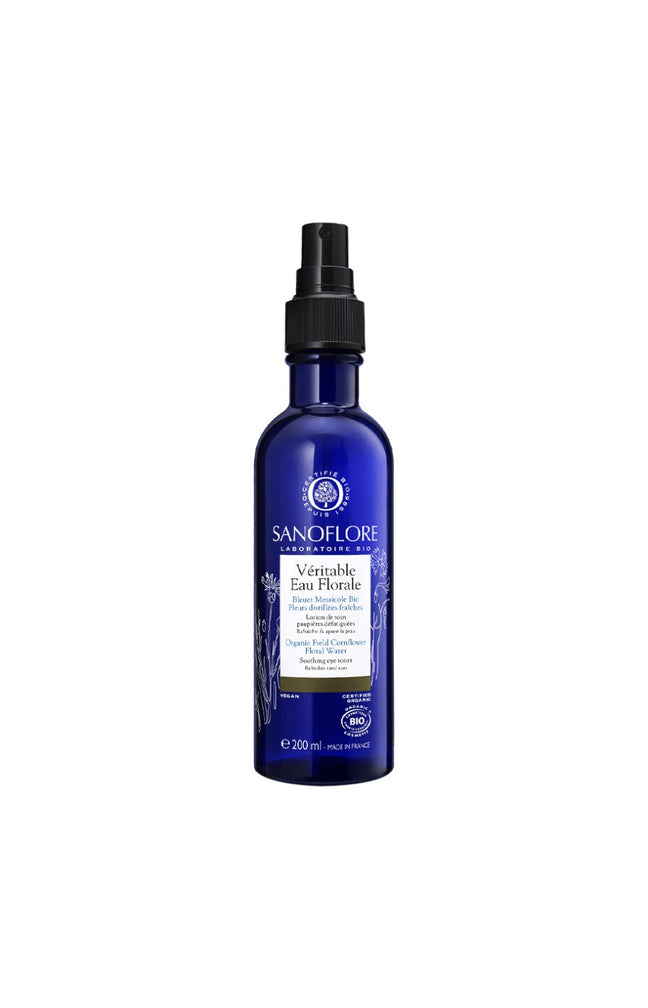 Eau florale de bleuet bio - Véritable - Visage &  yeux - 200 ml