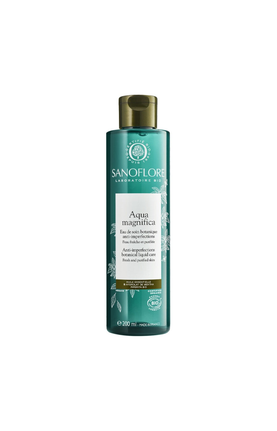 Eau de soin botanique purifiante bio - Magnifica - Visage - 200 ml