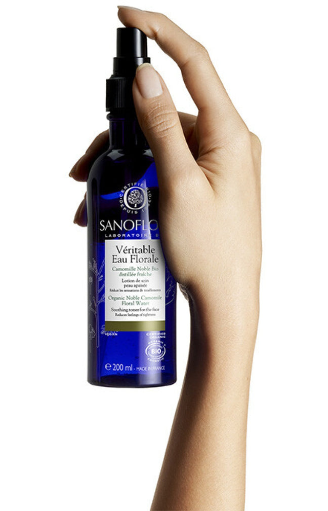 Eau florale de camomille bio - Véritable - Peaux sensibles - 200 ml
