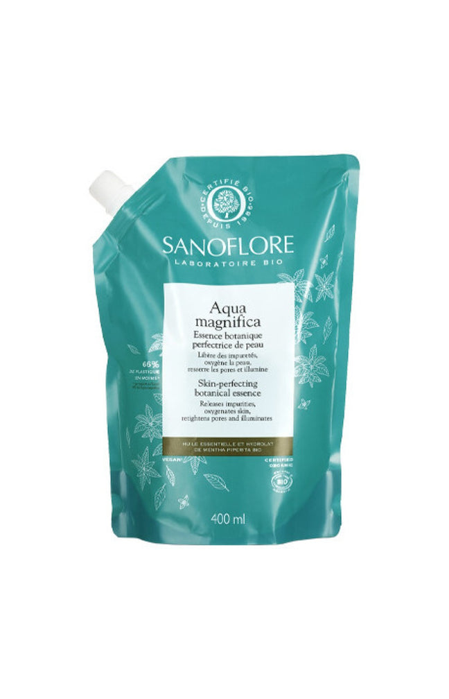 Eco-recharge eau de soin botanique purifiante bio - Aqua magnifica - 400 ml