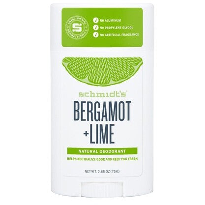 Déodorant stick naturel - Bergamote & citron vert - 75 g