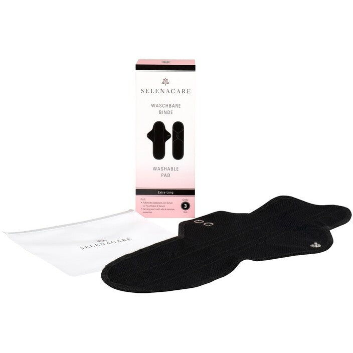 Serviette hygiénique lavable - Noir - T1