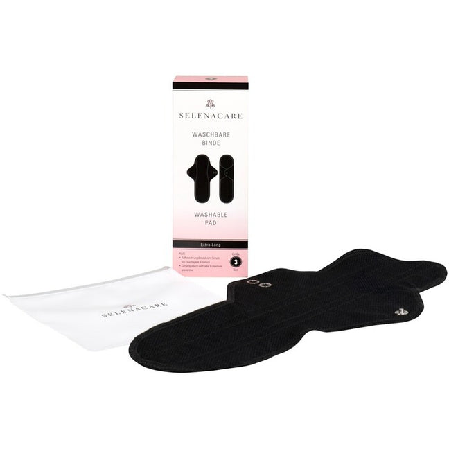 Serviette hygiénique lavable - Noir - T1