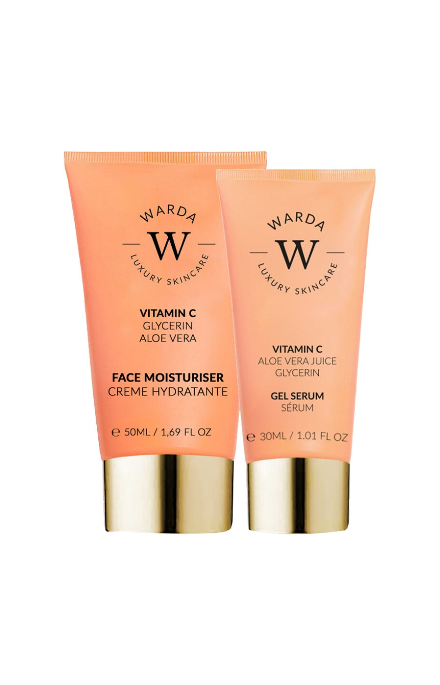 Crème & gel-sérum hydratants - Vitamine C - Visage