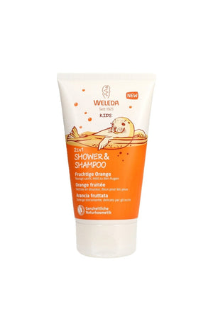 Crème de douche corps & cheveux 2-en-1 - Orange fruitée - Enfant - 150 ml