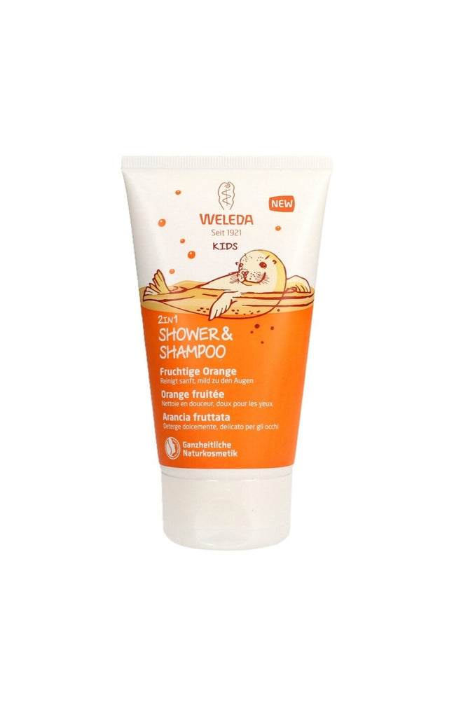 Crème de douche corps & cheveux 2-en-1 - Orange fruitée - Enfant - 150 ml