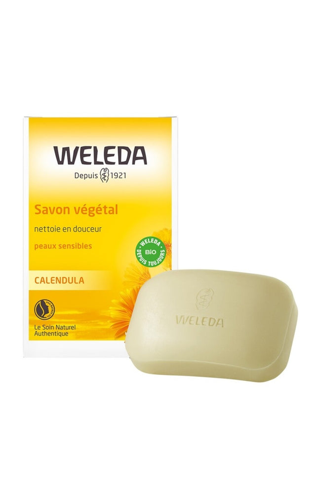 Savon végétal bio au calendula - Peaux sensibles - Corps - 100 g