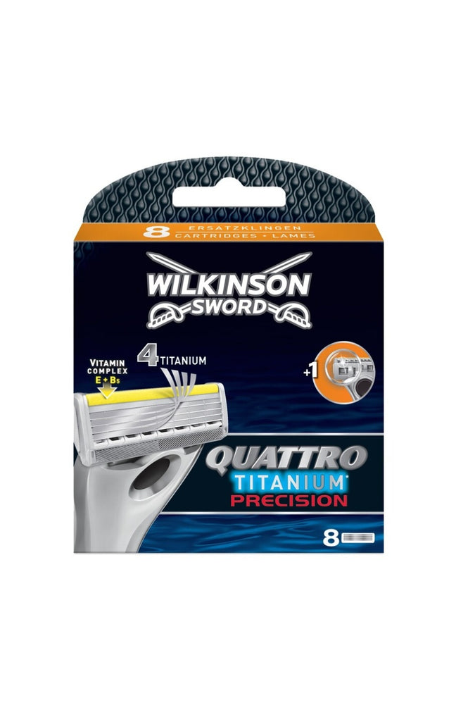 Lames de rechange - Quattro Titanium Précision x 8 - Homme