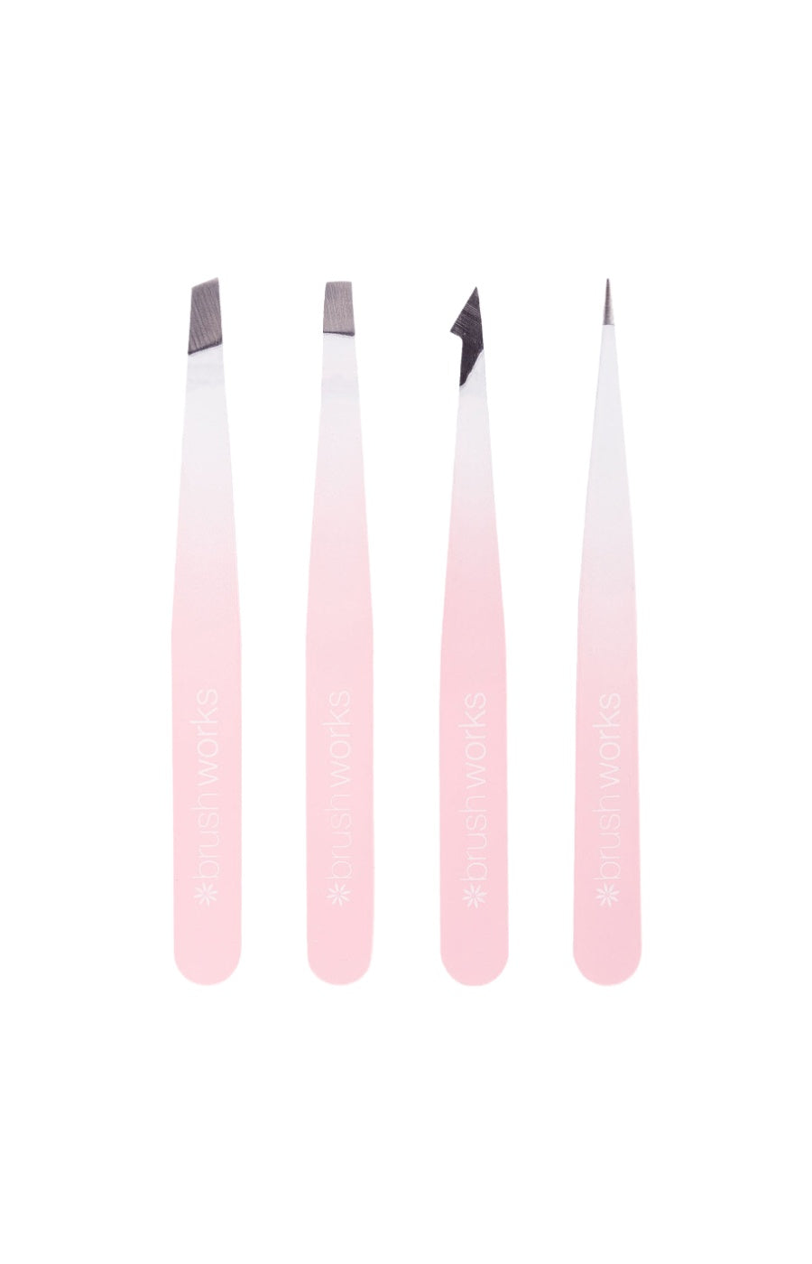 Kit de 4 pinces à épiler - Rose & blanc