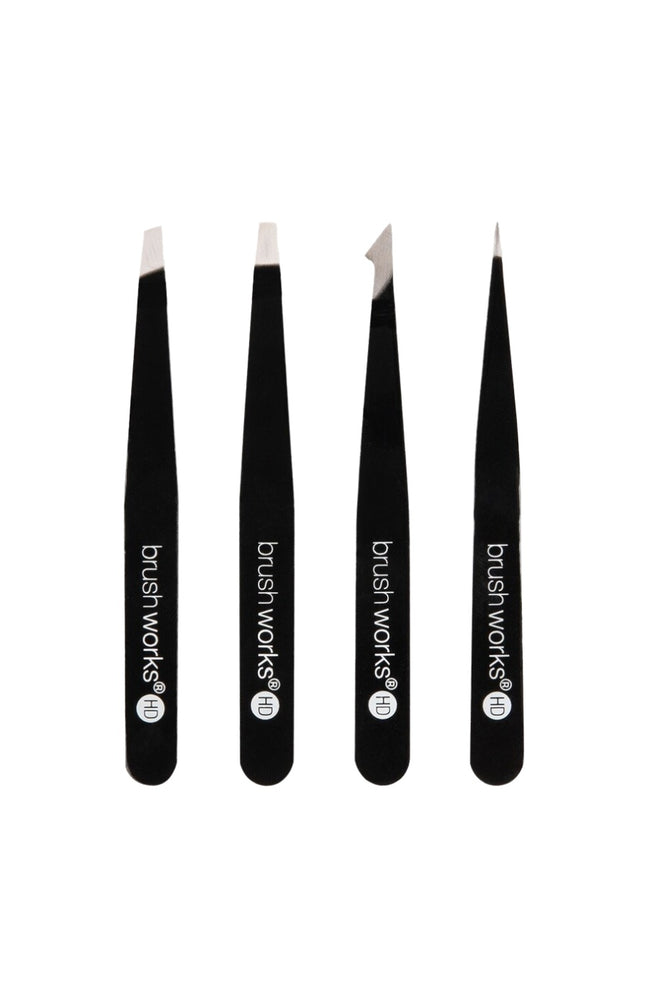 Kit de 4 pinces à épiler - Noir