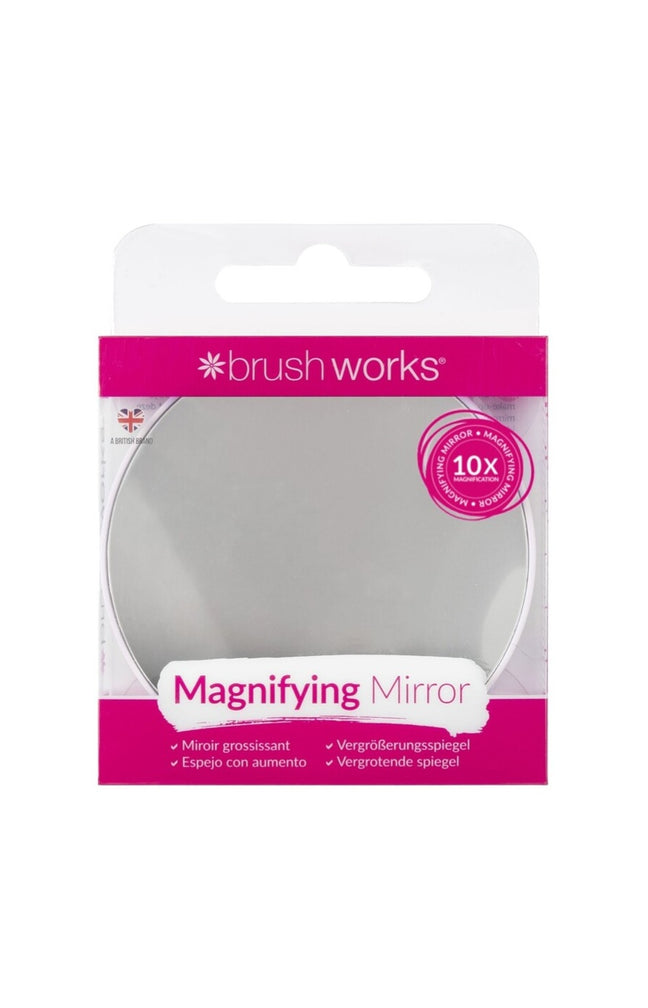 Miroir de poche grossissant à ventouses