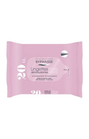 Lingettes démaquillantes - Protéines de lait - 20 lingettes