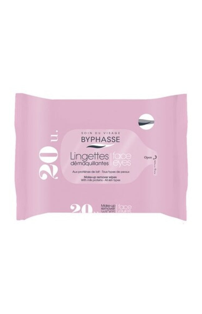 Lingettes démaquillantes - Protéines de lait - 20 lingettes