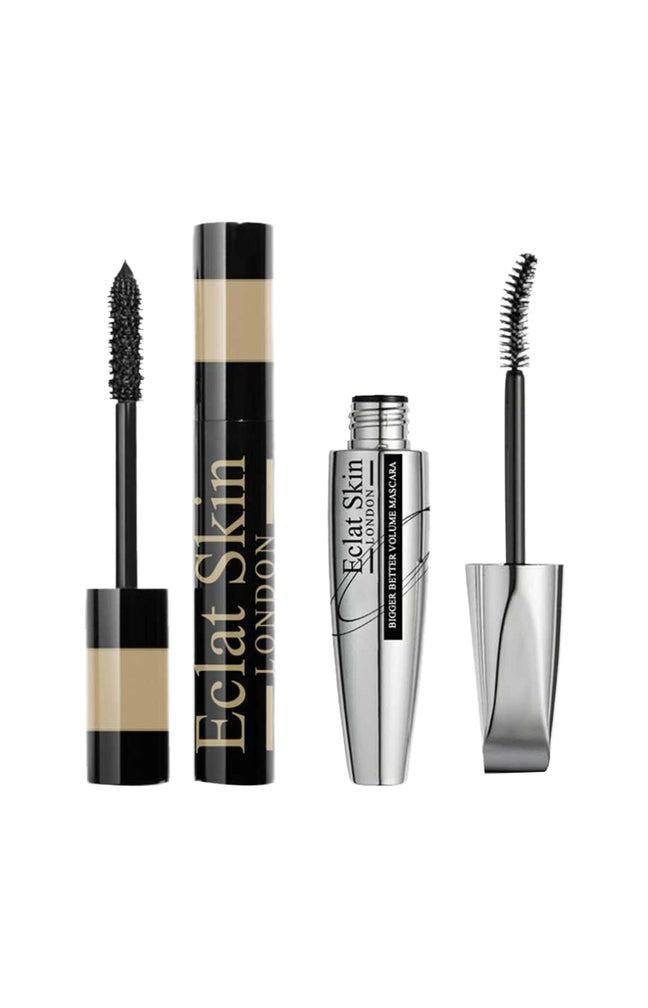 Mascaras volume & waterproof - 2 x 12 ml