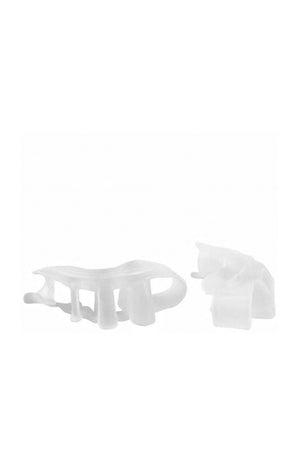 2 séparateurs d'orteils en silicone - Transparent