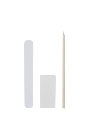Set manucure & pédicure - Blanc - 3 accessoires
