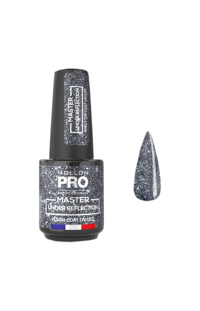 Top coat semi-permanent pailleté - Under Reflection - 12 ml