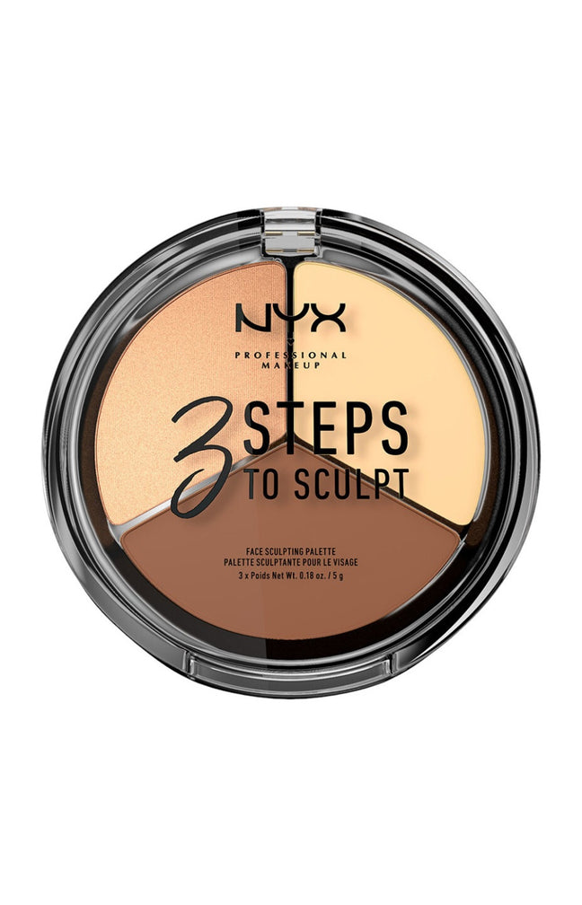 Palette de 3 highlighters & contouring - 3 Steps to Sculpt - 02 Light