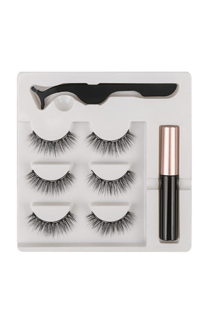 Faux cils magnétiques & eyeliner - 3 paires