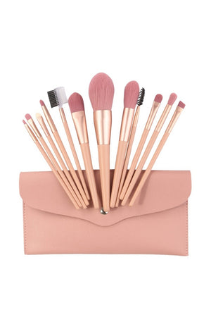Set de 12 pinceaux & trousse