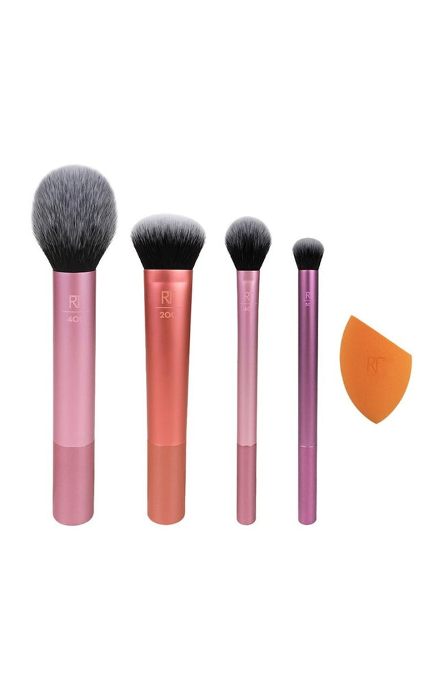 Set de 4 pinceaux & éponge - Teint & yeux