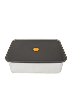 Boite en inox avec couvercle en plastique - 2.3 L