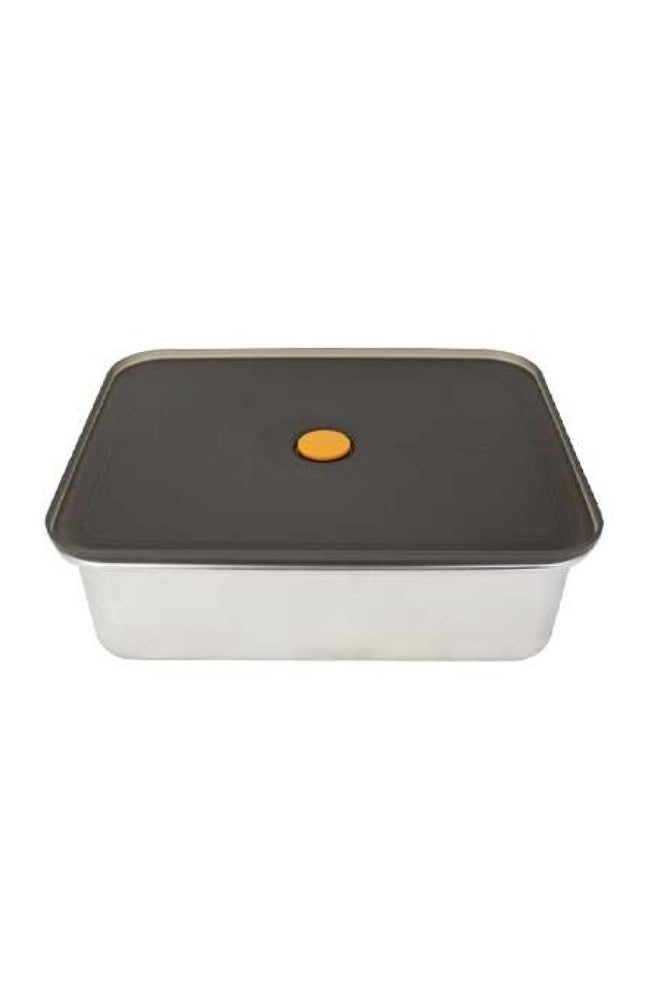 Boite en inox avec couvercle en plastique - 2.3 L