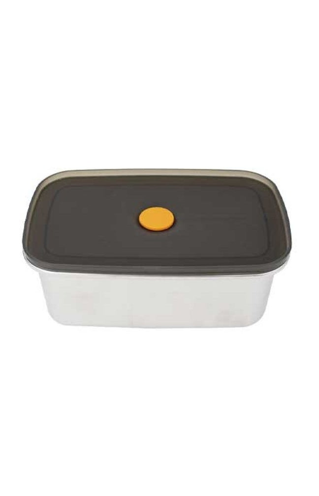 Boite en inox avec couvercle en plastique - 1 L