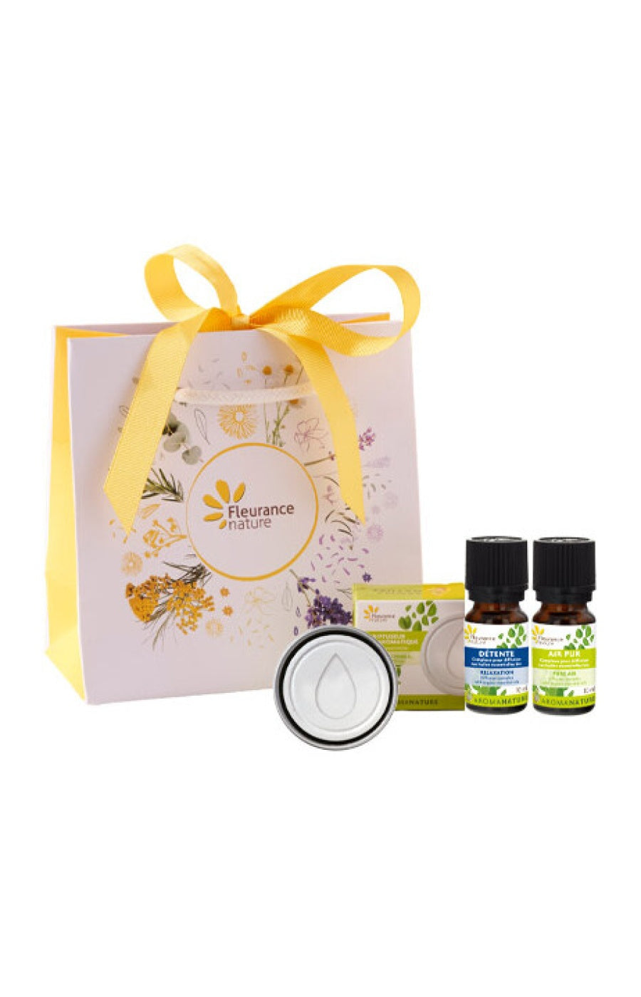 Kit pour diffusion - 2 huiles essentielles bio & diffuseur