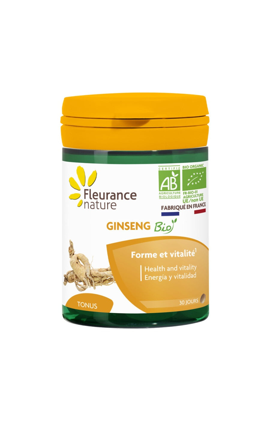 Ginseng tonique bio - Forme & vitalité - 1 mois