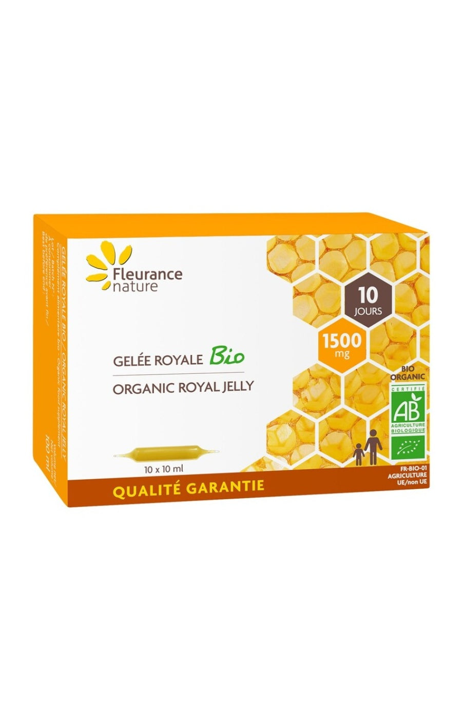Ampoules à la gelée royale bio - 10 jours