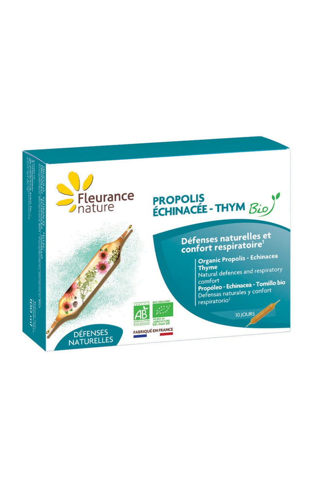 Propolis, échinacée & thym bio - Défenses naturelles & confort respiratoire - 10 jours