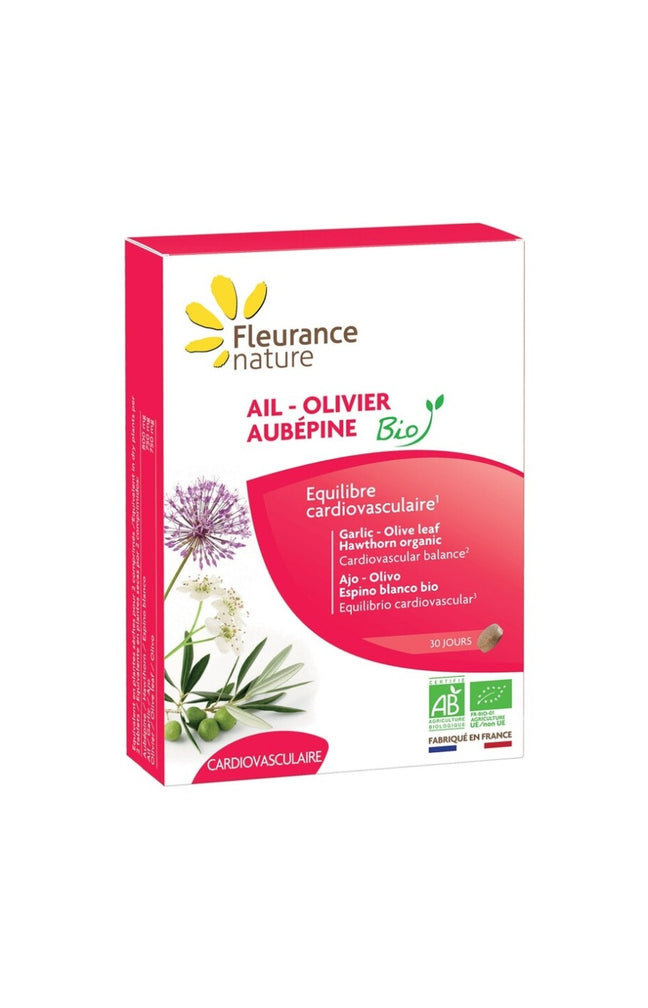 Équilibre cardiovasculaire - Ail, olivier &amp; aubépine bio - 1 mois