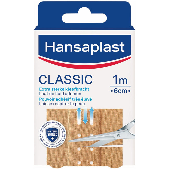 Bandes de pansements flexibles - Classic - 1 m x 6 cm - 2 unités