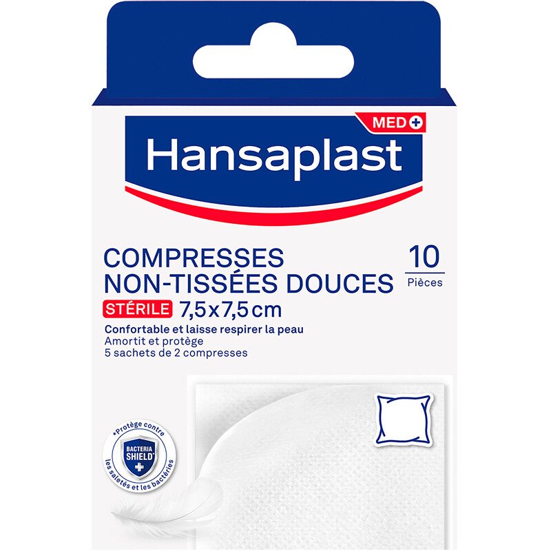 Compresses non tissées stériles - Med Plus - 10 unités