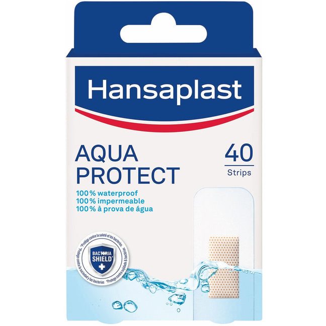 Pansements waterproof ultra-adhésifs - Aqua Protect - 2 x 40 unités