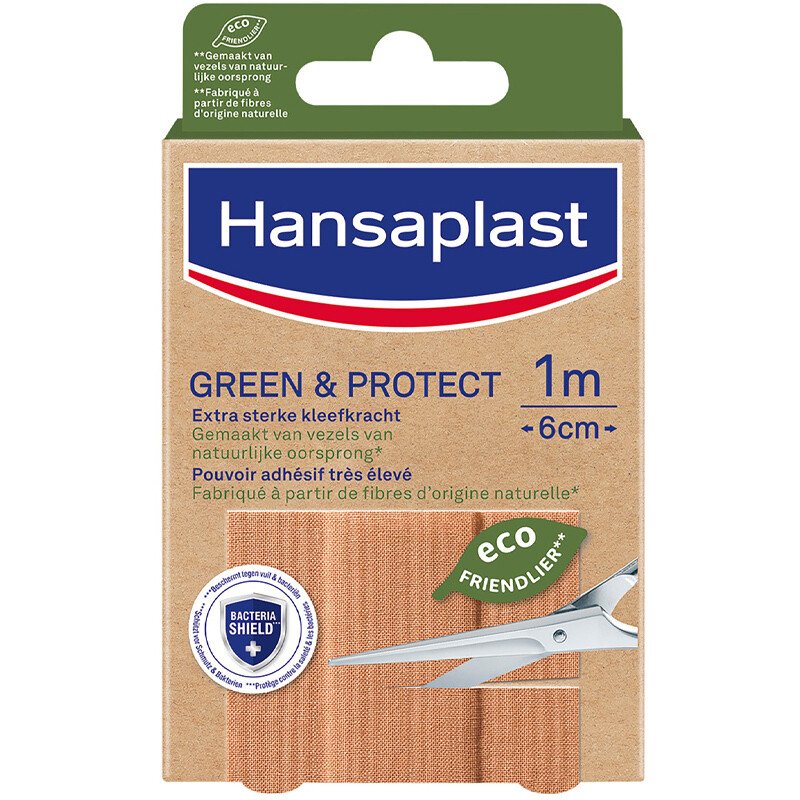 Bandes de pansement écologiques - Green & Protect - 1 m x 6 cm