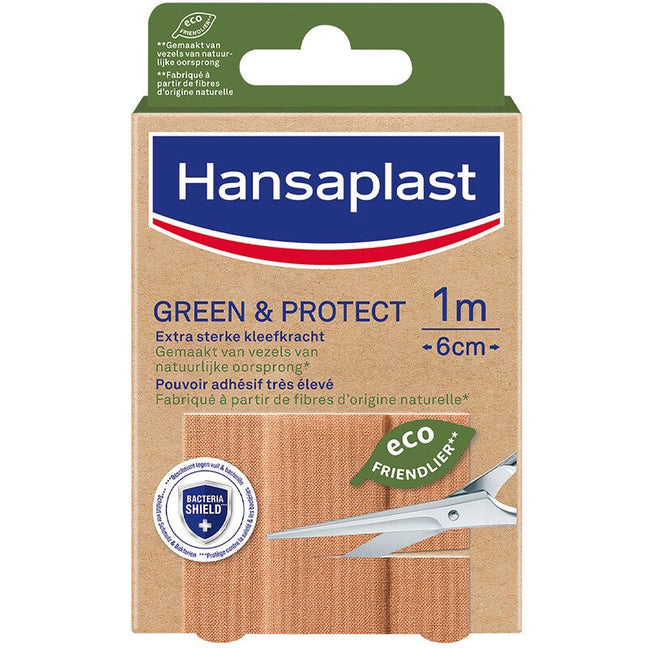 Bandes de pansement écologiques - Green & Protect - 1 m x 6 cm - 2 unités