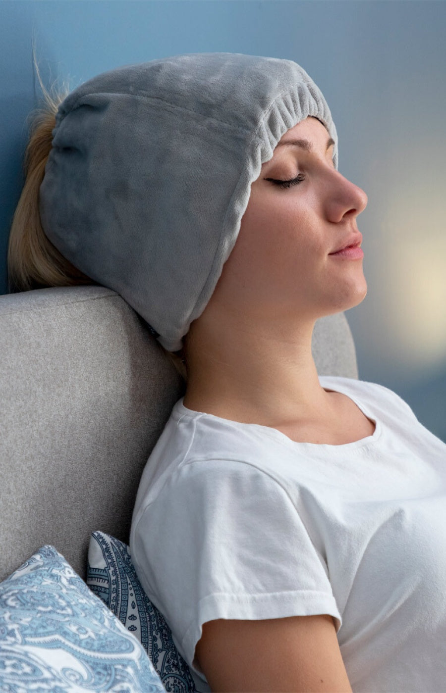Bonnet migraine et relaxation - Gris